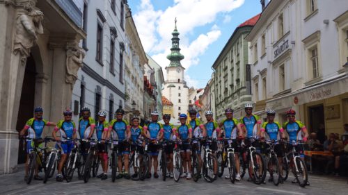 cycle to Bratislava on the Danube cycle path while cycling holidays in Europe