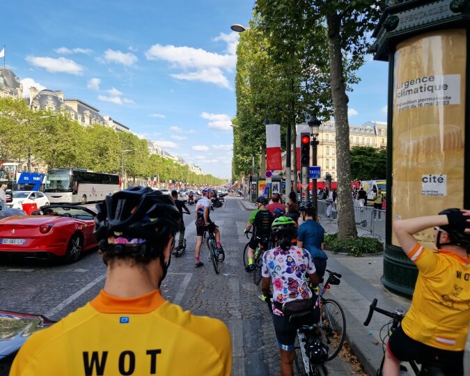 the best London to Paris cycle is watching the final stage of the tour de France on the Champs Elysees