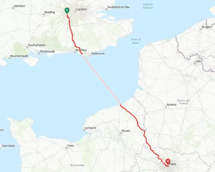 The London to Paris bike ride avenue verte route