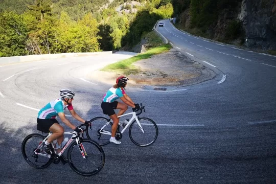 Cyclists riding from Alpe d'Huez to Mont Ventoux on this fully supported organised Alps cycling holiday with European Cycling Tours