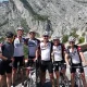 Group of friends on a Croatia cycling holiday cycling the Croatia coast from Venice to Dubrovnik with cycling holiday organiser European Cycling Tours, London