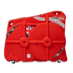 A durable hard shell bike box prepared for air travel to a european cycling holiday read our comprehensive guide for stress free bike transit