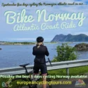 The Bergsøyan archipelago off Senja in Troms featuring a rugged coastal fjord road for organized road cycling providing serene awe for a cyclist enjoying island views; explore our guided Norway cycling holidays.